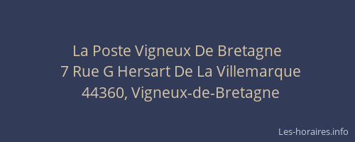 La Poste Vigneux De Bretagne