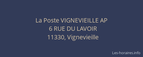 La Poste VIGNEVIEILLE AP