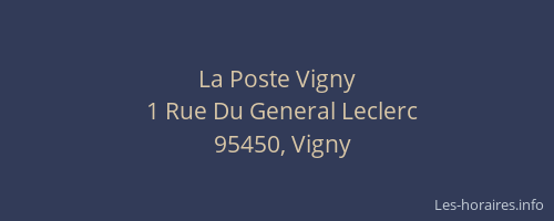La Poste Vigny