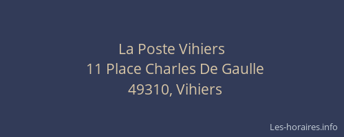 La Poste Vihiers