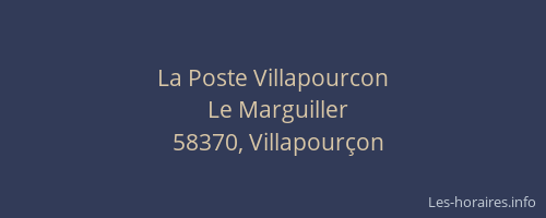 La Poste Villapourcon