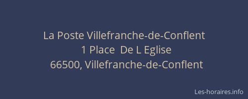 La Poste Villefranche-de-Conflent