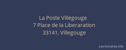 La Poste Villegouge