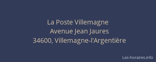 La Poste Villemagne