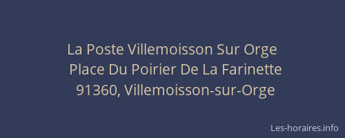 La Poste Villemoisson Sur Orge
