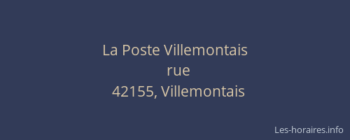 La Poste Villemontais