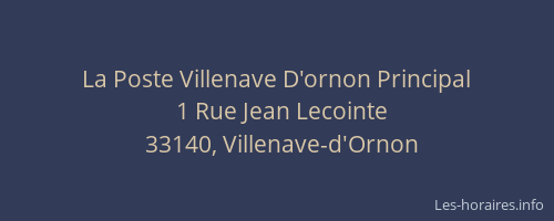 La Poste Villenave D'ornon Principal