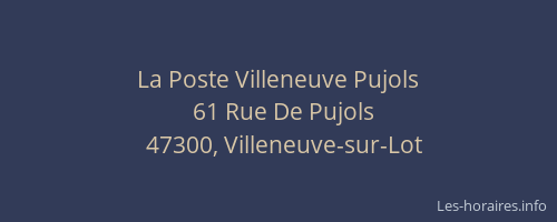 La Poste Villeneuve Pujols