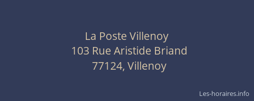 La Poste Villenoy