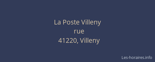 La Poste Villeny