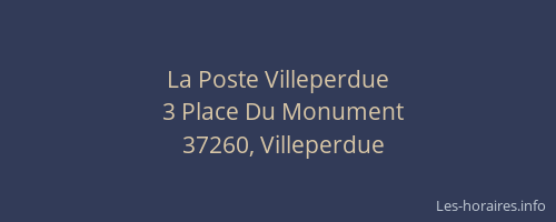 La Poste Villeperdue