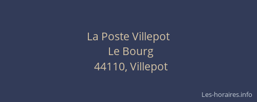 La Poste Villepot
