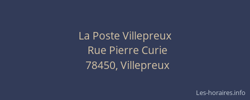 La Poste Villepreux