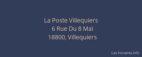 La Poste Villequiers