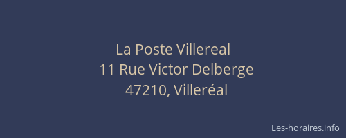 La Poste Villereal