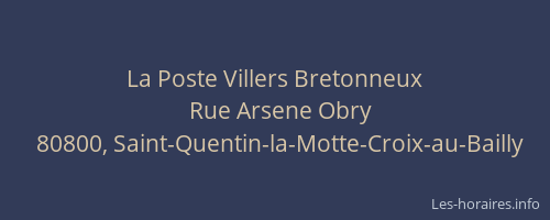 La Poste Villers Bretonneux
