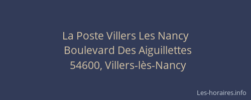 La Poste Villers Les Nancy