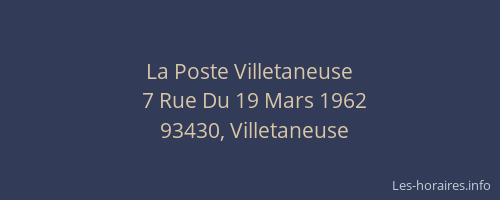 La Poste Villetaneuse