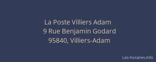 La Poste Villiers Adam