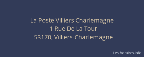 La Poste Villiers Charlemagne