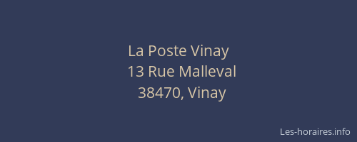 La Poste Vinay