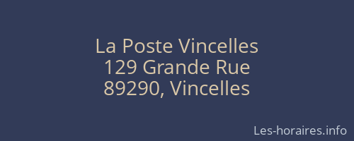 La Poste Vincelles