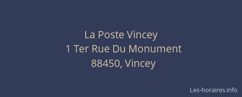 La Poste Vincey
