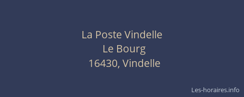La Poste Vindelle
