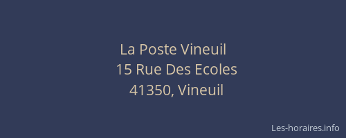 La Poste Vineuil