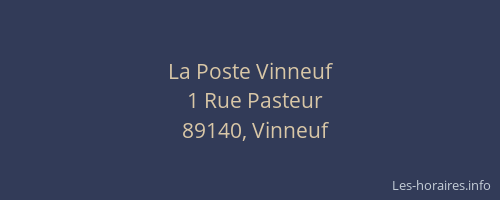 La Poste Vinneuf