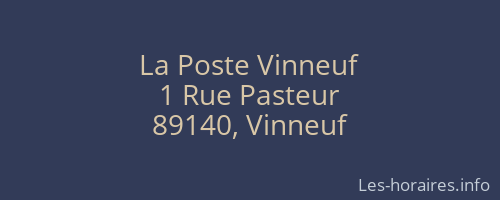La Poste Vinneuf