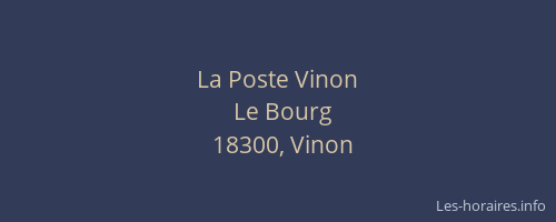 La Poste Vinon