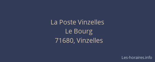 La Poste Vinzelles