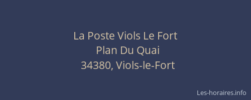 La Poste Viols Le Fort
