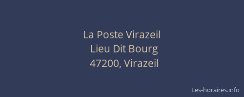 La Poste Virazeil
