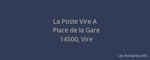 La Poste Vire A