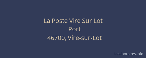 La Poste Vire Sur Lot
