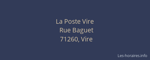 La Poste Vire