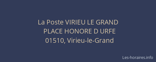 La Poste VIRIEU LE GRAND