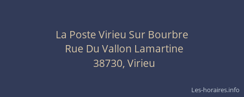 La Poste Virieu Sur Bourbre