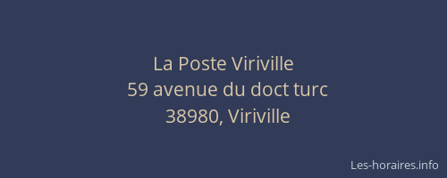 La Poste Viriville