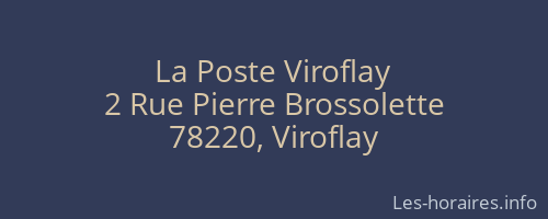 La Poste Viroflay