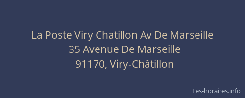 La Poste Viry Chatillon Av De Marseille
