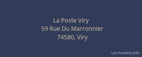 La Poste Viry