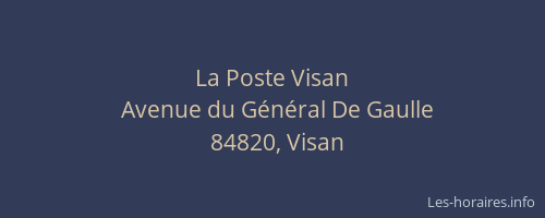 La Poste Visan