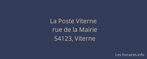 La Poste Viterne