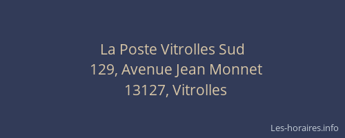 La Poste Vitrolles Sud