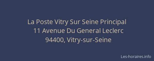 La Poste Vitry Sur Seine Principal