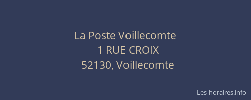 La Poste Voillecomte