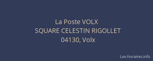 La Poste VOLX